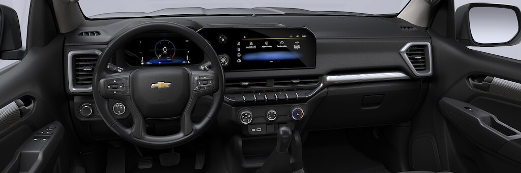 Interior mostrando o painel da S10 cabine simples